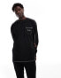 Threadbare shiv short sleeve lounge set in black