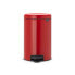 Фото #1 товара Brabantia 112003 - 12 L - Round - Red - Plastic - Pedal - 25.1 cm
