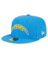 Фото #1 товара Men's Powder Blue Los Angeles Chargers Main 59FIFTY Fitted Hat