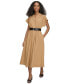 Фото #1 товара Women's Belted A-Line Shirtdress