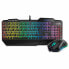 Игровые клавиатура и мышь Krom Krusher RGB Чёрный