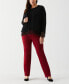 ფოტო #5 პროდუქტის Plus Size Lace Trim Long Sleeve Button Cardigan Sweater