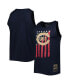 Men's Navy Chicago Cubs Cooperstown Collection Stars and Stripes Tank Top