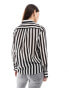 Mango stripe shirt in black and white