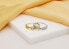 Charming Gold Plated Engagement Ring RI049Y