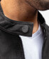 ფოტო #3 პროდუქტის Men's Quilted Sleeves with Faux Shearling Lining Faux Suede Jacket