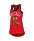 Women's Red Chicago Blackhawks First Base Racerback Scoop Neck Tank Top