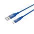 Lightning Cable Celly USBLIGHTCOLORBL Dark blue 1 m (1 Unit)