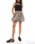 Фото #2 товара ASOS DESIGN bubble mini skirt in animal print