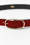 Фото #4 товара Leather belt with round buckle