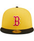 Фото #3 товара Men's Yellow, Black Boston Red Sox Grilled 59FIFTY Fitted Hat