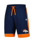 Men's Navy/Orange Denver Broncos Fan Favorite Fashion Shorts