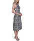 ფოტო #3 პროდუქტის Women's Printed Mock-Neck Lace Dress