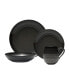 Swirl Graphite Coupe 4 Piece Place Setting