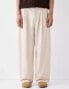 Bershka Collection wide tailored trouser in ecru