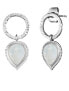 Silver earrings with moonstone Pure Drop ERE-PUREDROP-MO