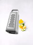 ZWILLING Z-Cut Square Grater, Multifunctional, Stainless Steel Blade, Plastic Housing, Two Way Grating Technology, Grey & Strainer, Stainless Steel, 16 cm