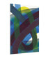 "Pigment Play I" Frameless Free Floating Tempered Glass Panel Graphic Wall Art, 48" x 32" x 0.2"