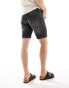 ONLY & SONS loose fit denim short in washed black