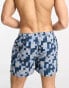 Фото #2 товара Ellesse – Yves – Badeshorts mit Quadratmuster in Blau und Grau