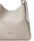 ფოტო #2 პროდუქტის Knott Pebbled Leather Large Shoulder Bag