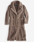 ფოტო #3 პროდუქტის Women's Notched-Collar Teddy Coat