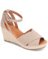 Фото #1 товара Women's Charli Ankle-Strap Espadrille Wedge Sandals