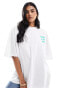 Фото #2 товара COLLUSION oversized t-shirt with blurred green back print