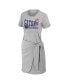 Фото #3 товара Women's Heather Gray Florida Gators Knotted T-shirt Dress