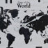 Фото #8 товара Настенное часы Карта Мира Белый Чёрный Железо 70 x 70 x 6,5 cm