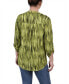 ფოტო #2 პროდუქტის Women's 3/4 Roll Tab Sleeve Y-neck Top