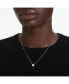 ფოტო #5 პროდუქტის Stilla Pendant, Square Cut, White, Gold-Tone Plated Necklace