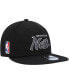 Фото #3 товара Men's Black Brooklyn Nets Script Up 9FIFTY Snapback Hat