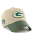 ფოტო #2 პროდუქტის Men's Khaki, Green Green Bay Packers Ashford Clean Up Adjustable Hat