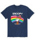 Фото #1 товара Men's Peanuts Space American Flag T-Shirt