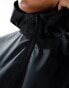 ASOS DESIGN Curve cropped rain jacket with hood in black 2XL - фото #8