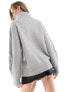 Фото #7 товара NA-KD knitted jumper with arm detail in grey