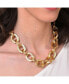 ფოტო #3 პროდუქტის Women's Gold Metallic Chain-link Necklace