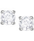 Swarovaki Silver-Tone Crystal Stud Earrings