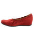 Фото #4 товара Softwalk Wish S1763-604 Womens Red Leather Slip On Loafer Flats Shoes 9.5
