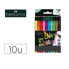 Set of Felt Tip Pens Faber-Castell 116451 Multicolour (10 Pieces)