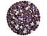 Фото #1 товара Ковер Beliani Teppich SORGUN из натуральной кожи, коричневый, бежевый и фиолетовый, ручная работа, 140х140 см, 3 кг, круглый, модерн, геометрический рисунок, коровья кожа