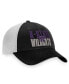 Фото #4 товара Men's Black, White Kansas State Wildcats Stockpile Trucker Snapback Hat