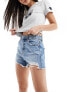 Фото #1 товара Stradivarius ripped denim short in medium blue