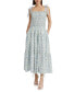 ფოტო #1 პროდუქტის Women's Egret Organza Tie-Shoulder Maxi Dress
