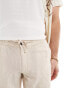 Фото #2 товара Superdry Drawstring linen shorts in stone grey