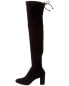 Stuart Weitzman Sofia City 75 Suede Over-The-Knee Boot Women's Black 6.5