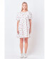 ფოტო #5 პროდუქტის Women's Floral Cotton Embroidered Dress