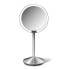 Travel Rechargeable Cosmetic Mirror Sensor with LED illumination, 10x magnification