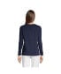 ფოტო #4 პროდუქტის Women's Tall Relaxed Supima Cotton Long Sleeve Crew Neck T-Shirt